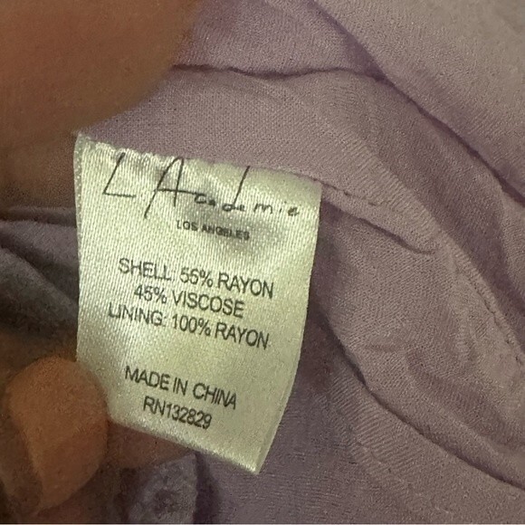 L'academie Pearl Ruched Dress in Lilac Size S - Picture 7 of 9